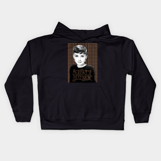 Audrey hepburn Dutch finest. Kids Hoodie by Quaranteenies